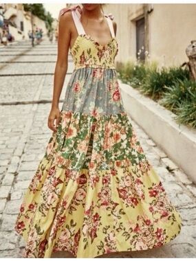 free people cloud nine maxi dress Free People Cloud Nine Maxi Dress in Multi Combo